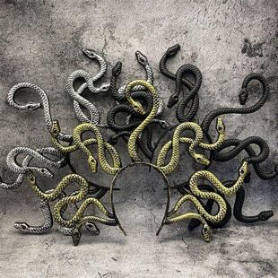 Halloween Terrifying Snake Maiden Medusa Headwear Headbands