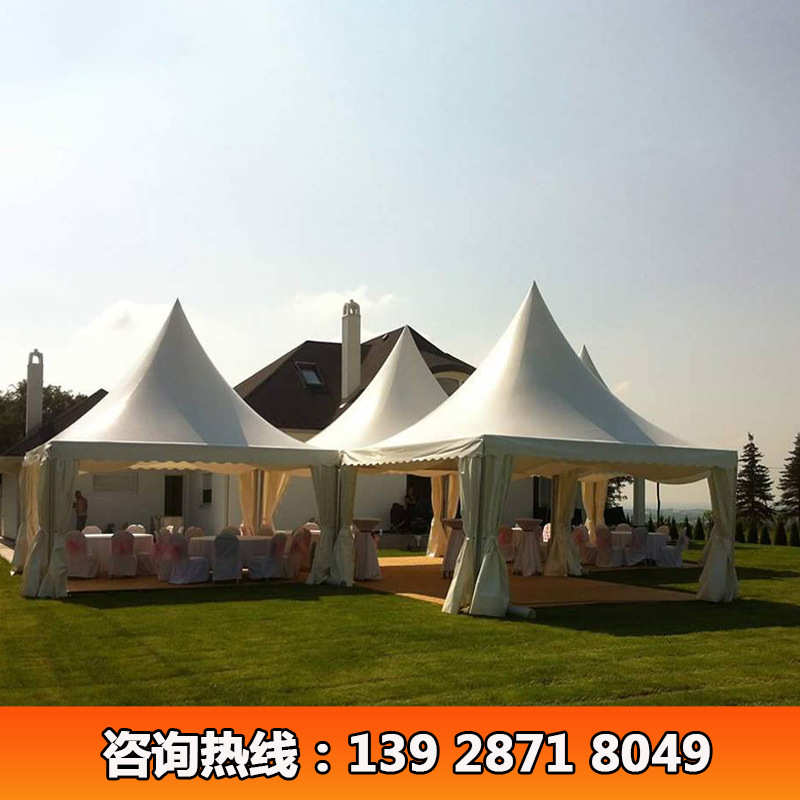 5x5m pagoda tent for sale尖顶帐篷户外活动聚会四脚铝合金篷房