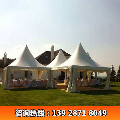 5x5m pagoda tent for sale尖顶帐篷户外活动聚会四脚铝合金篷房
