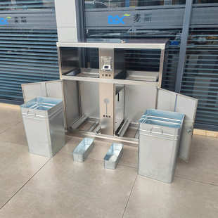 小区室外加厚不锈钢垃圾桶市政分类垃圾箱户外大号垃圾分类桶现货