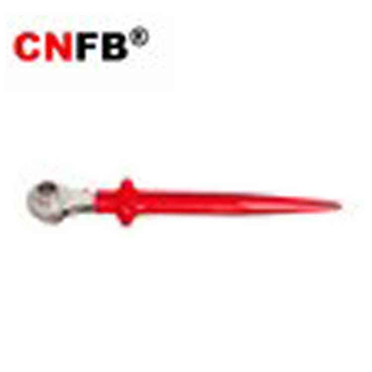 （桥防）天津桥防CNFB 绝缘浸塑双面撬棒棘轮扳手 T87406