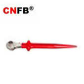 绝缘浸塑双面撬棒棘轮扳手 天津桥防CNFB T87406 桥防