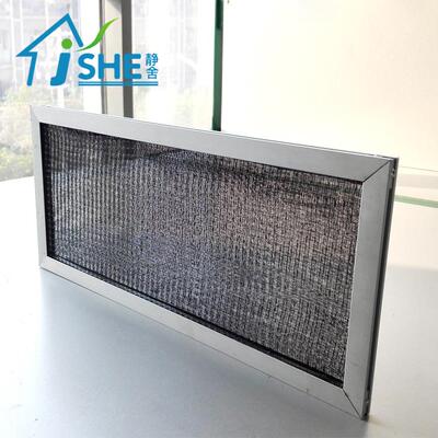 框可洗式龙网过滤铝JSHECX00器黑色防虫可冲洗尼滤龙尼过滤网
