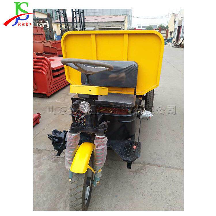 重庆道路施工用翻斗车 电动三轮工程车 载重一吨小型三轮运输车