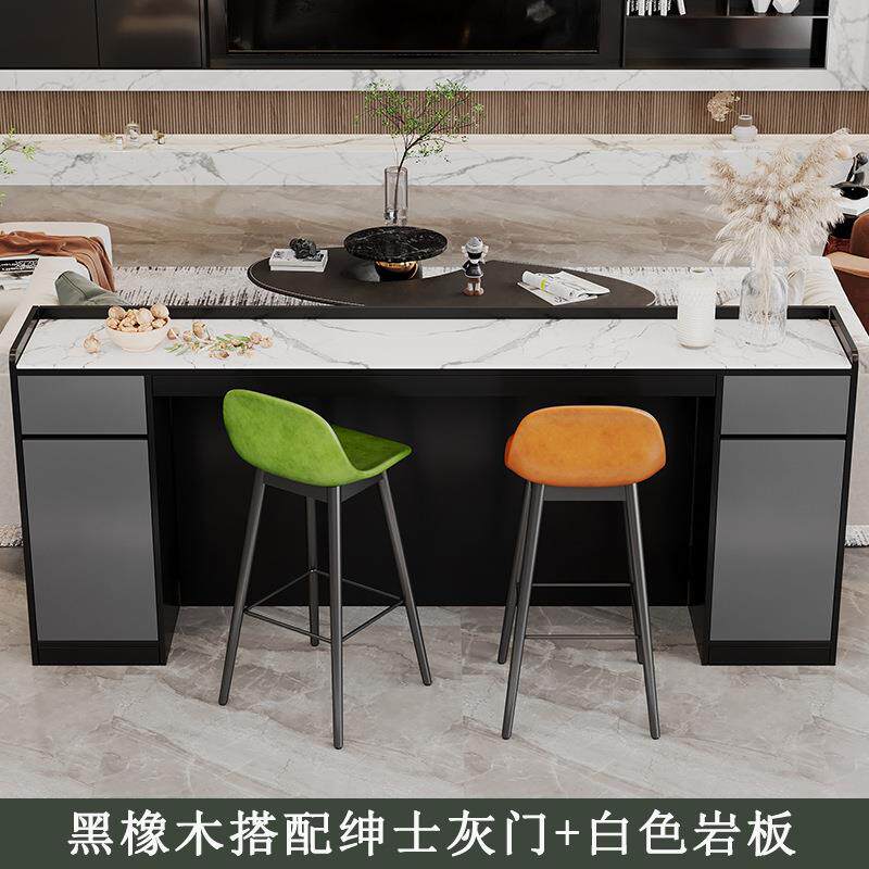 沙发后隔靠靠吧台岩板餐边厅柜简约现餐边柜-1代客厅背柜横断岛台