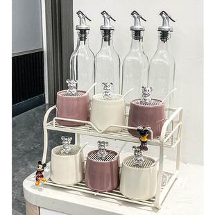 简约高颜值调味盒调味罐套装厨房陶瓷盐罐调料油盐酱醋瓶罐组合装