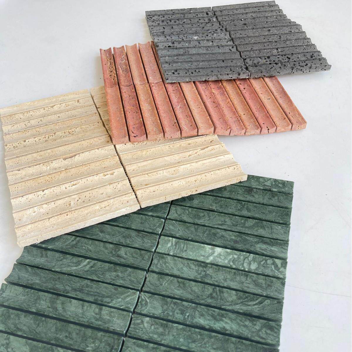 南城北爱天然石材设计师小众长条网红马赛克卫生间咖啡民宿酒店