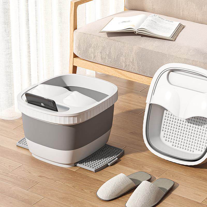 带盖保温过小腿熏蒸洗脚盆可折叠洗脚桶家用按摩泡脚桶养身足浴盆