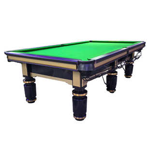 厂家批发供应包邮商用钢库球房球厅标准台碳钢大架中式黑八台球桌