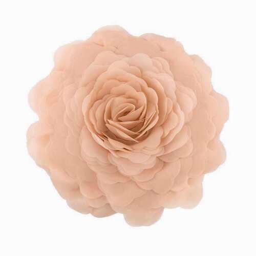 公主风立体薄纱花朵抱枕ins风卧室床头沙发靠垫飘窗牡丹花靠枕套