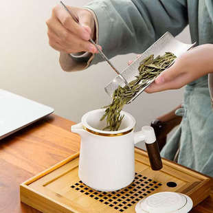 陶瓷高端茶具一壶四杯便携式 快客杯旅行茶具 茶具套装 泡茶包携带式