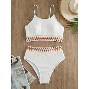 waist high beach sports camisole split slimming Ladies