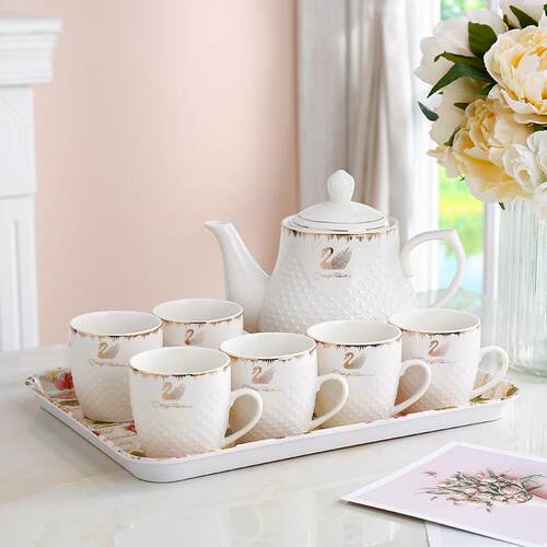 正品厅欧茶具套组泡式客茶壶茶杯家用陶瓷水具套装大容量冷热水壶