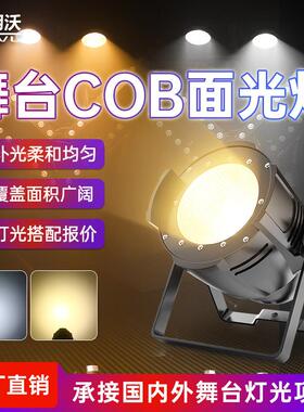 cob面光灯200W观众灯暖白正白舞台灯光酒吧婚庆led100W柔光补光灯