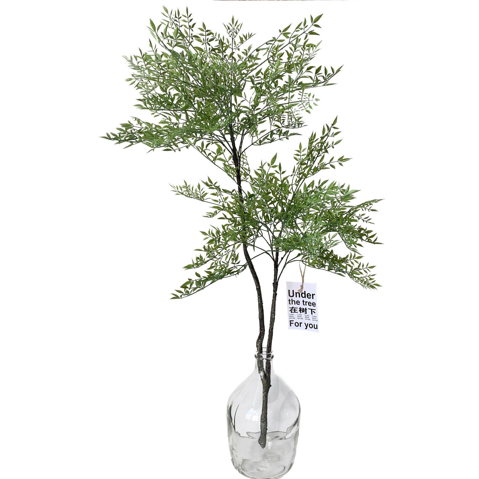 楼夏家北欧ins仿真植物富贵南天竹假绿植盆景网红室内装饰马醉木