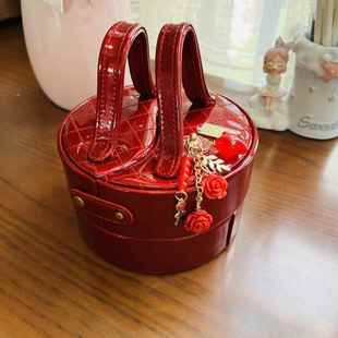 正品 IND乐咪迪M韩国甜美公Y主首饰盒珠宝盒饰品盒戒纳指盒收盒送