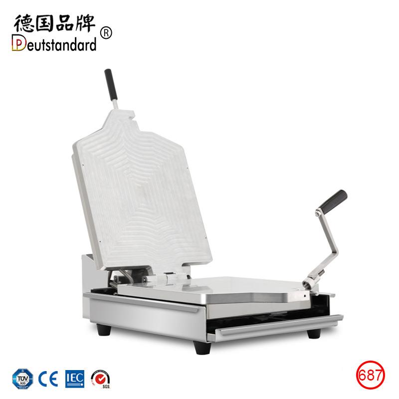 网红小吃甲文仙骨薄贝机虾鱿鱼压饼海鲜化石饼机煎饼商用np6NP-68