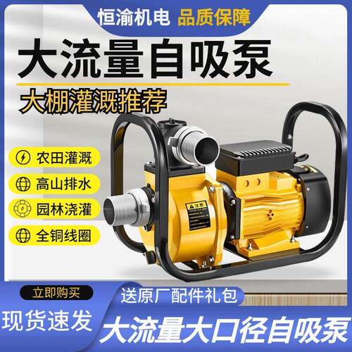 农用灌溉电动抽水机大流量自吸泵DSU220v大功率380v扬程3寸水泵