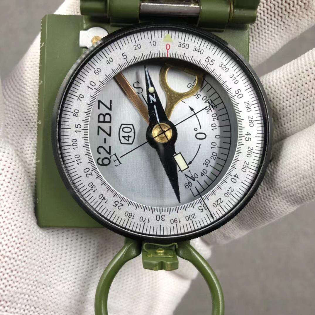 现货62式指北针62-ZBZ型 六二指北针精度定向越野车载户外指南针