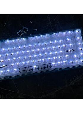 森美：透明KCA高度键帽PC材质热升华工艺机械键盘简约球帽138键AI