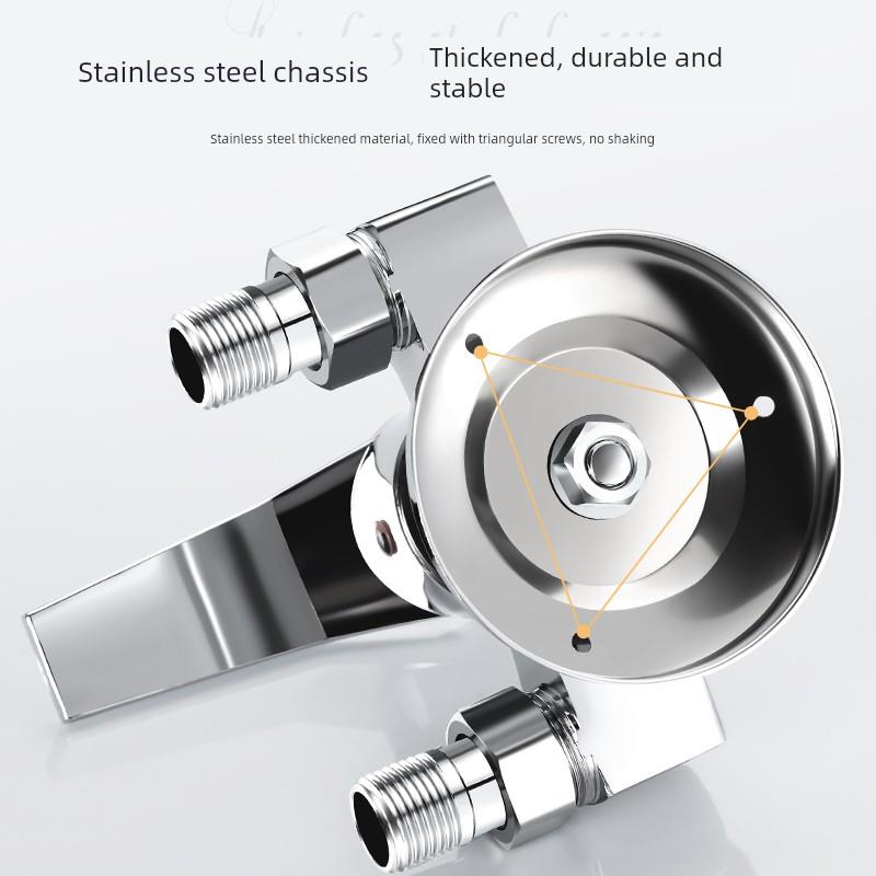 全铜外露淋浴混合阀冷热水龙头热水器太阳能淋浴机组外露管道开关