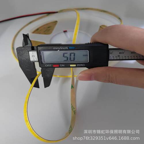 5毫米宽COB柔性软灯条 12V/24V 480灯一米 自粘线条灯现货