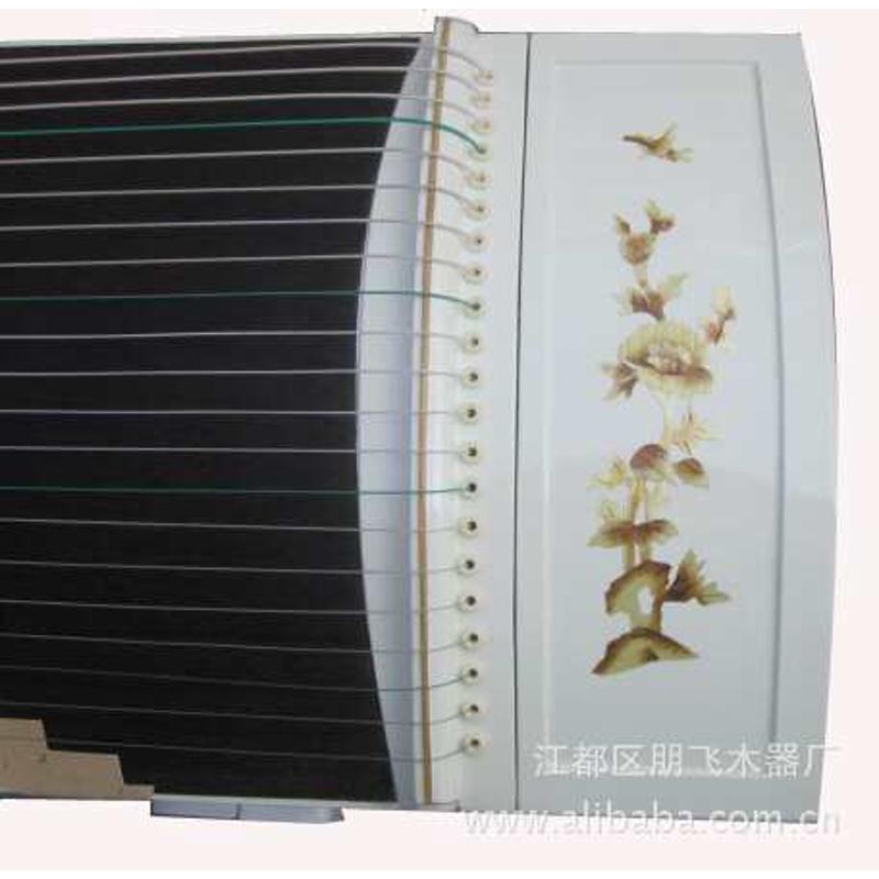 鹏飞古筝 厂家批发 白色纯色古筝 多款图案备选