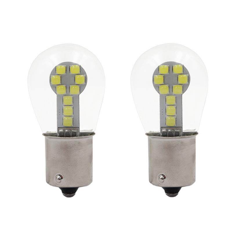 LED车灯1156 BA15S 1157 LED转向灯刹车灯耐高温玻璃外罩12V