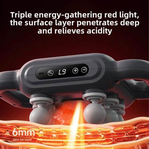 大功率8头筋膜枪肌肉按摩器多功能小腿电动按摩器跨境多头筋膜枪