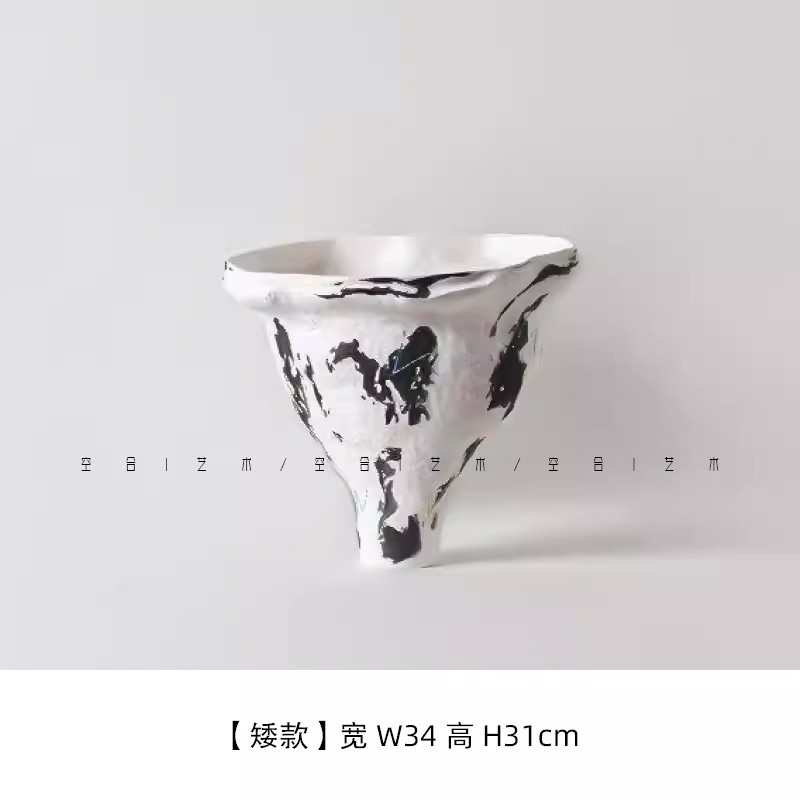 民家居器北欧花艺术花瓶陶瓷客厅插花简约装饰五彩酒店餐桌宿摆件