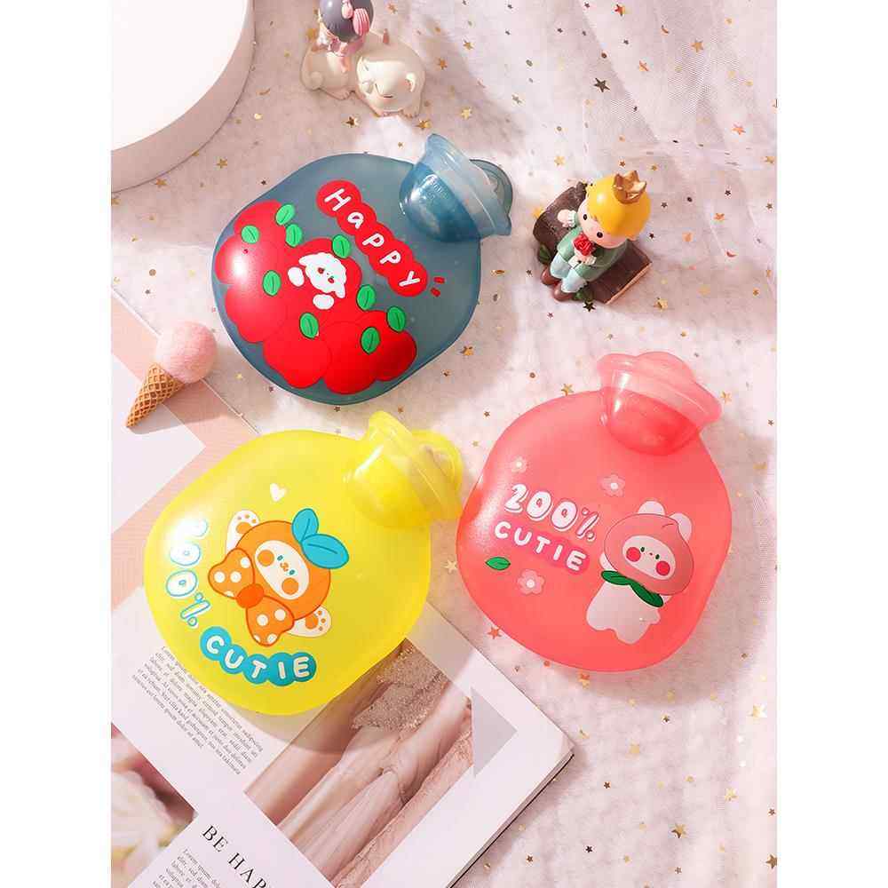 变色热水袋注水女小号迷你卡通随身暖水袋可爱暖手暖脚暖宝宝热宝