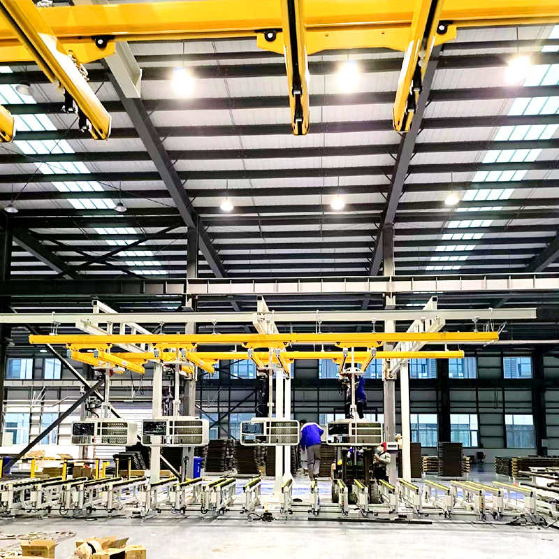KBK轨道柔性钢性轻型轨悬挂起重机组合车间铝合金框架式电动行吊