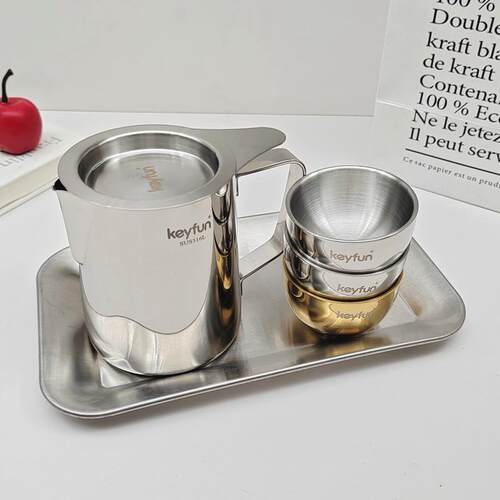 便携式不锈钢茶具组 户外旅行功夫茶具 Keyfun启趣星河杯茶具