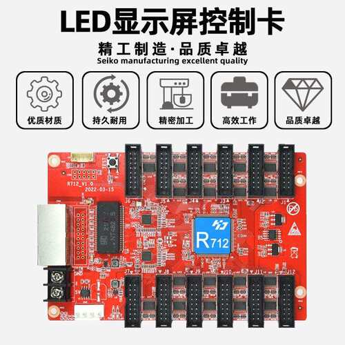 灰度科技HD-R712全彩LED显示屏接收卡电子视频广告牌控制卡主板