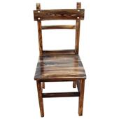 正品 黑色炭烧大排酒店靠背椅子档碳烧古松木实木小吃店店饭火复锅