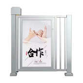 电动广告小门厂家人脸门禁机智能人行通道闸门禁识别遥控感应系统