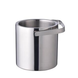 双层锈钢桶FFH保温冰带手圆不形小啤酒桶提酒吧工具冰粒冰夹香槟