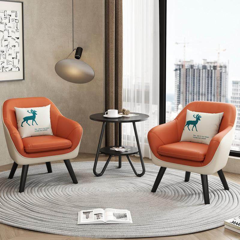 奶茶店沙发桌椅组合休闲 会客甜品店单人网红服装咖啡厅简约办公