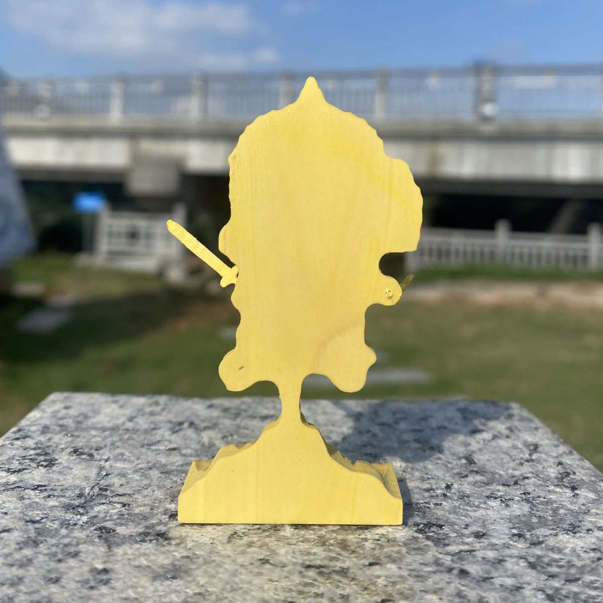 黄杨木雕迷你版秽迹金刚乌枢沙摩明王如法摆件 家居客厅装饰供奉