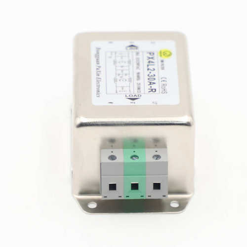 普鑫PX4L2-30A-R(D)端子台滤波器双级导轨大功率抗干扰滤波元器件
