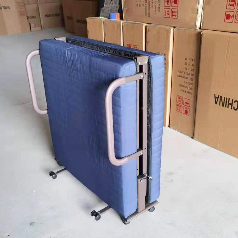 海绵折叠床棉质单人办公室午休收纳床家用出租屋陪护床简易懒人椅