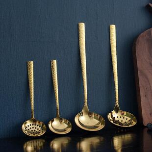 stainless golden pattern spoon hot pot steel Hammer