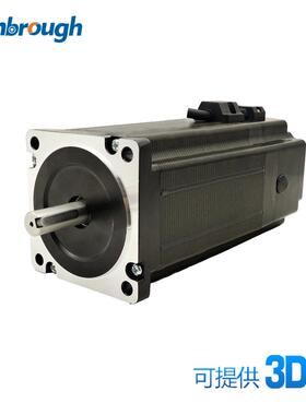 两相86永磁刹车步进电机机身198MM四线12NM轴径12.7/14MM可选