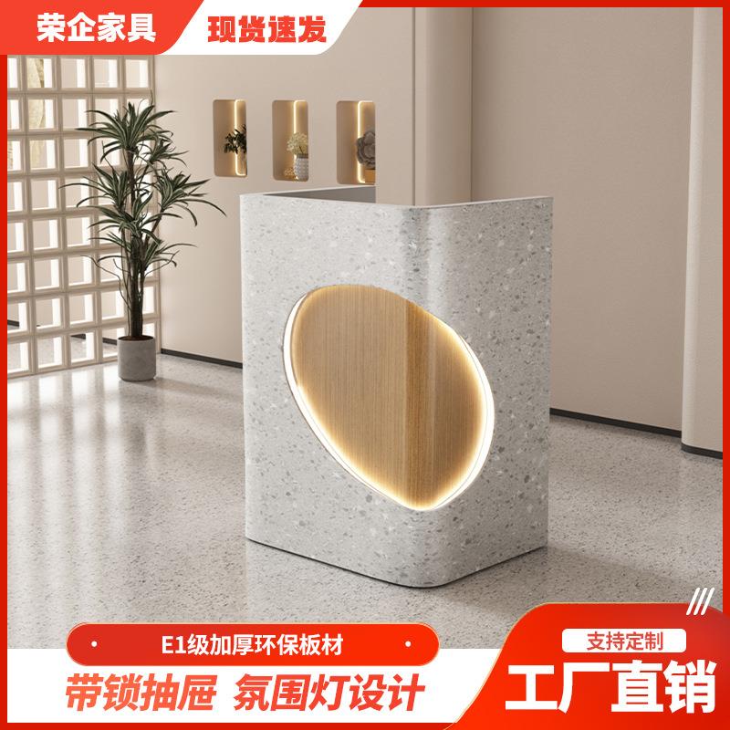现代收银台柜吧台简约服装店酒店迎宾台接待台公司办公前台桌