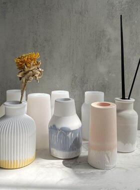 Three-dimensional Vase Silicone Mold Vase Flower Pot Plaster
