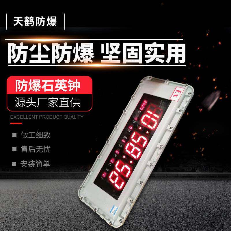 防爆石英钟手机电源数显电子钟工厂用壁挂式防爆石英钟挂钟电子钟