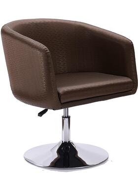 HFC-339半圆形牛角休闲椅洽谈客厅单人沙发可定颜色布艺