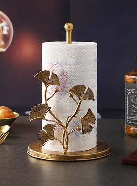 铁艺纸巾架立式免安装抽筒客厅架卧收纳摆件桌室面整理餐4231X巾