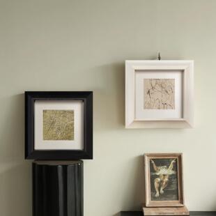 简约现代实木画框相框黑白艺术画作装饰框拼图框定制相框挂墙外框