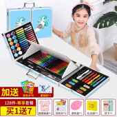 新款 绘画用具儿童画笔礼盒小生水彩笔美术专用全套品学 画画套工装